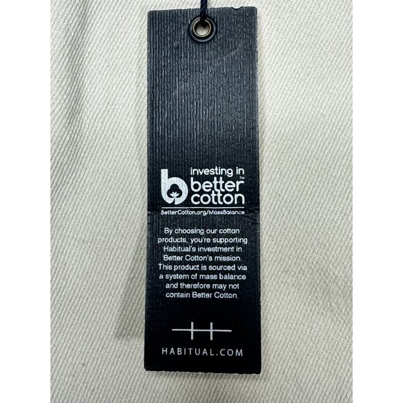 NWT Habitual Women's Cable Ankle Straight Leg Cream Denim Jeans -12/31 (33x29.5) - Picture 4 of 6